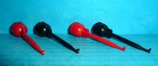 2 Pairs Red/Black EZ Hook X-100 Mini Grabbers NOS