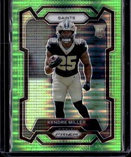 2023 Panini Prizm #375 Kendre Miller Neon Green Pulsar