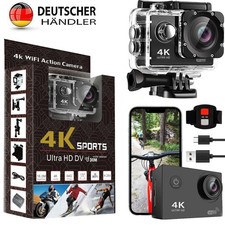 Action Cam 20MP Aktion Kamera Sport Camera 4K WiFi EIS Unterwasserkamera USB DHL