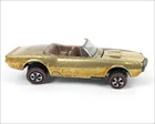 1968 Redline Hot Wheels  Custom Firebird Convertible US Gold Diecast Toy Vehicle