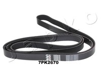 Keilrippenriemen Japko 7PK2670 FüR Nissan Navara NP300 D40 Pathfinder 3 R51 Dci