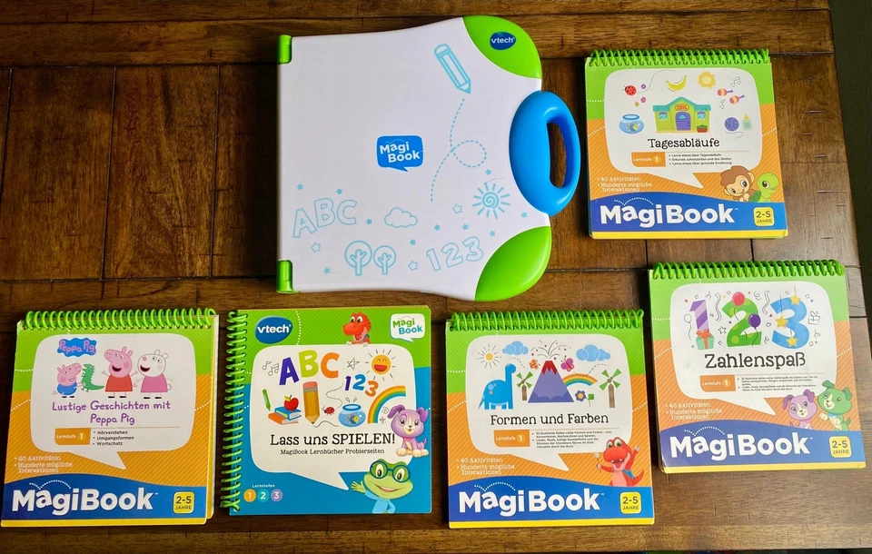 V-Tec vtech Magi Book Spiel- u. Lerncomputer mit 5 Büchern, z.B. Peppa Pig - Bild 3 von 3
