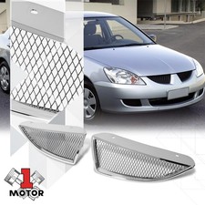 Chrome Diamond Wire Honeycomb Mesh Front Grille For 04-05 Mitsubishi Lancer