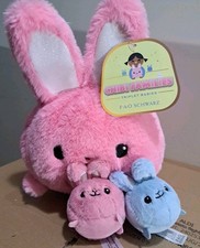 FAO Schwarz Mommy and Babies Bunny Plush MISSING ONE BABY