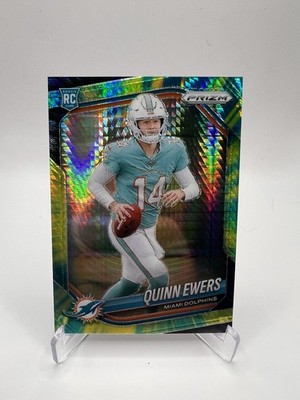 2025 Panini Prizm Quinn Ewers (RC) Hyper Prizm 307 SP - Miami Dolphins RARE /200