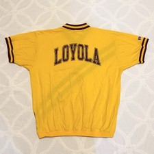 Vintage Russell Loyola University Chicago Ramblers Jersey Mens XL Yellow EUC