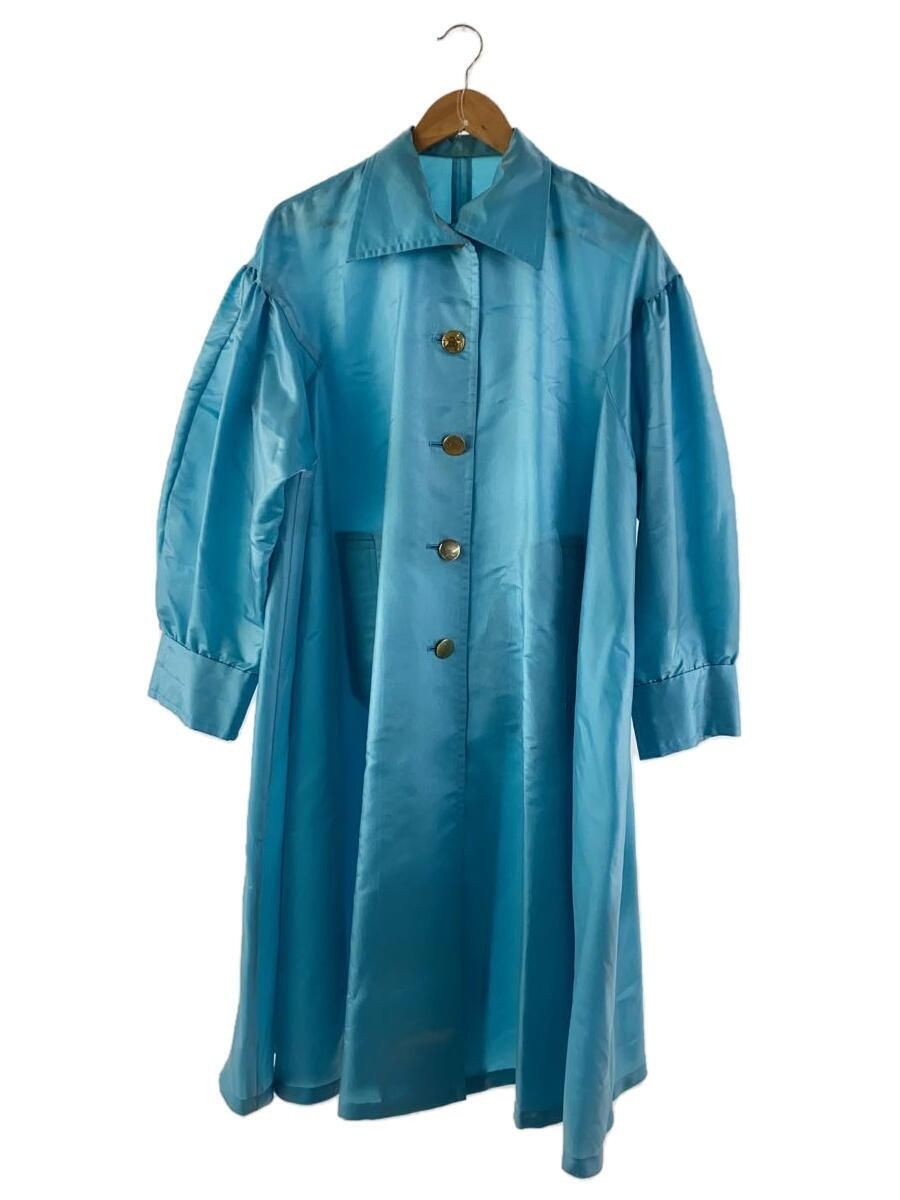 ALTRA YVES SAINT LAURENT altro cappotto 34 poliestere blu tinta unita HS064 307