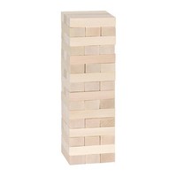 Goki Wackelturm Geschicklichkeit Holz Stapelspiel Stapelturm Natur Bausteine