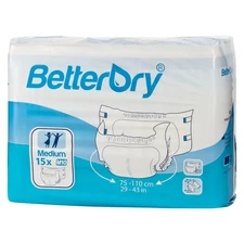 BetterDry Overnight Adult Diapers w/ Plastic Backing
