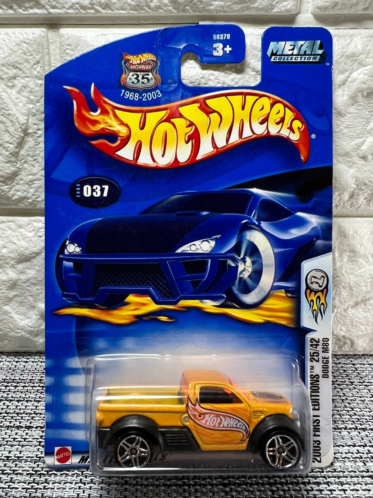 Hot Wheels 2003 First Editions 25/42 Dodge M80 2003 #037 Yellow