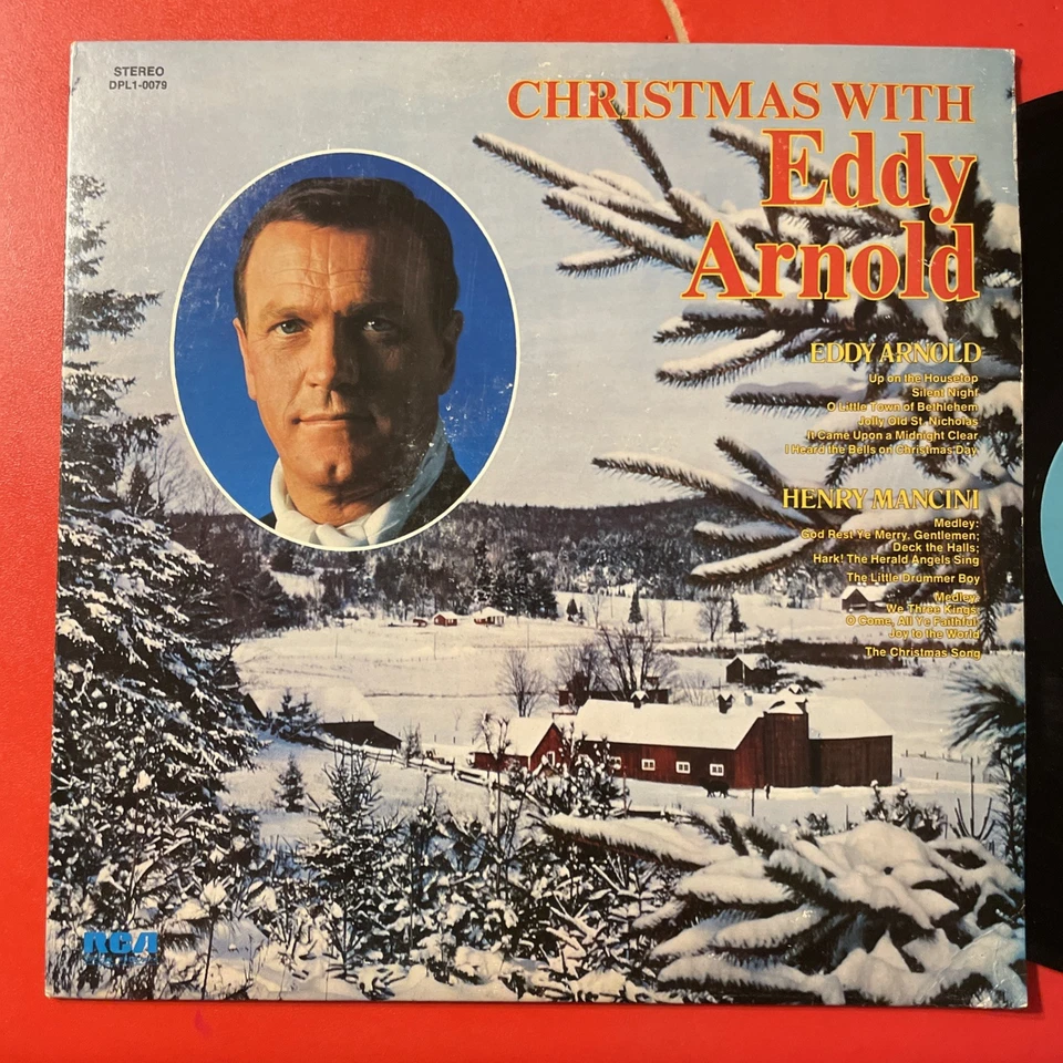 Christmas With Eddy Arnold & Henry Mancini LP RCA Holiday VG - Image 2 of 4