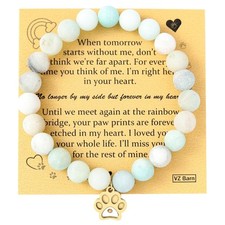 Memorial Gifts for Loss of Pet s Mom Pet Keepsake Dog Cat Paw Charm ite Stone Br