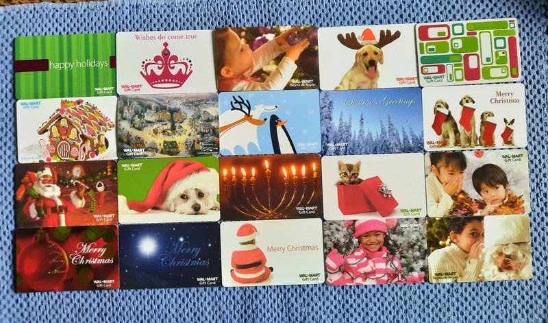 20 WALMART GIFT CARDS  No Value Christmas Holidays