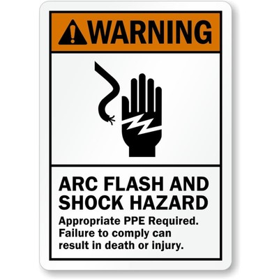 Shock Hazard Death Warning Aluminum Weatherproof Sign c01794