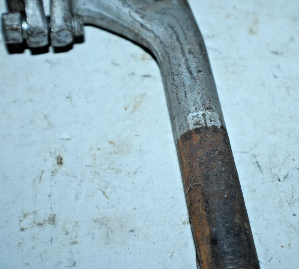 Vástago de pluma vintage de 22,2 mm plateado 65 mm 25,4 mm carretera híbrido acero envío rápido a EE. UU. Foto 4 de 4