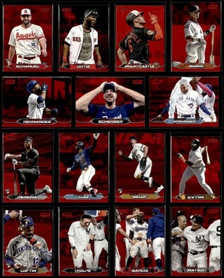 2024 Topps Stadium Club - Red Foil - #1-#300 - Pick Your Player - Updated 11/25