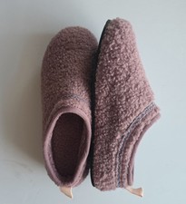 Bombas - Sunday Slipper - Fleece/Sherpa - Mauve - Embroidered Opening