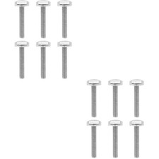 Set of 2 Bolt Stainless Steel Slot Bolts Screw Fix Socket Screws