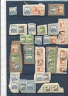 Palestine 1934 - lot of stamps on cuttings