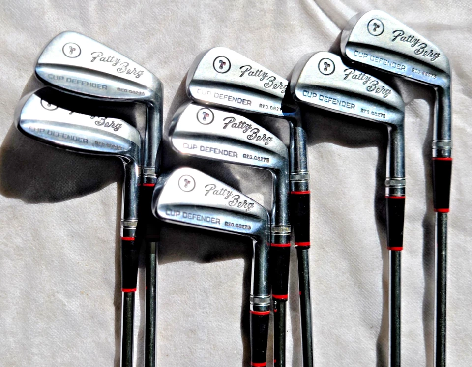 Juego de hierro vintage Wilson Patty Berg Cup Defender 7 piezas diestro acero inoxidable (3i-9i) Foto 2 de 4
