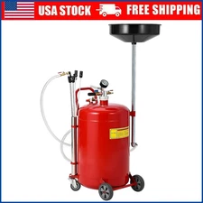 20 Gallon Waste Oil Drain Tank Oil Drainer Extractor & Collector for Oil Change