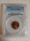 1952-D Lincoln Wheat Cent PCGS MS-66 RD