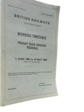 British Railways Southern Region Working Timetable of Freight Trains (ID:25910)