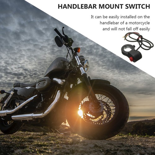 Interruttore Corno 7/8 Manubrio Avviamento Pulsante ATV Accessori Moto - Foto 3 di 12