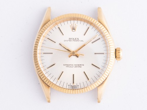 Vintage 1960's Rolex 14k Oyster Perpetual MN 1005 w/Fluted Bez...