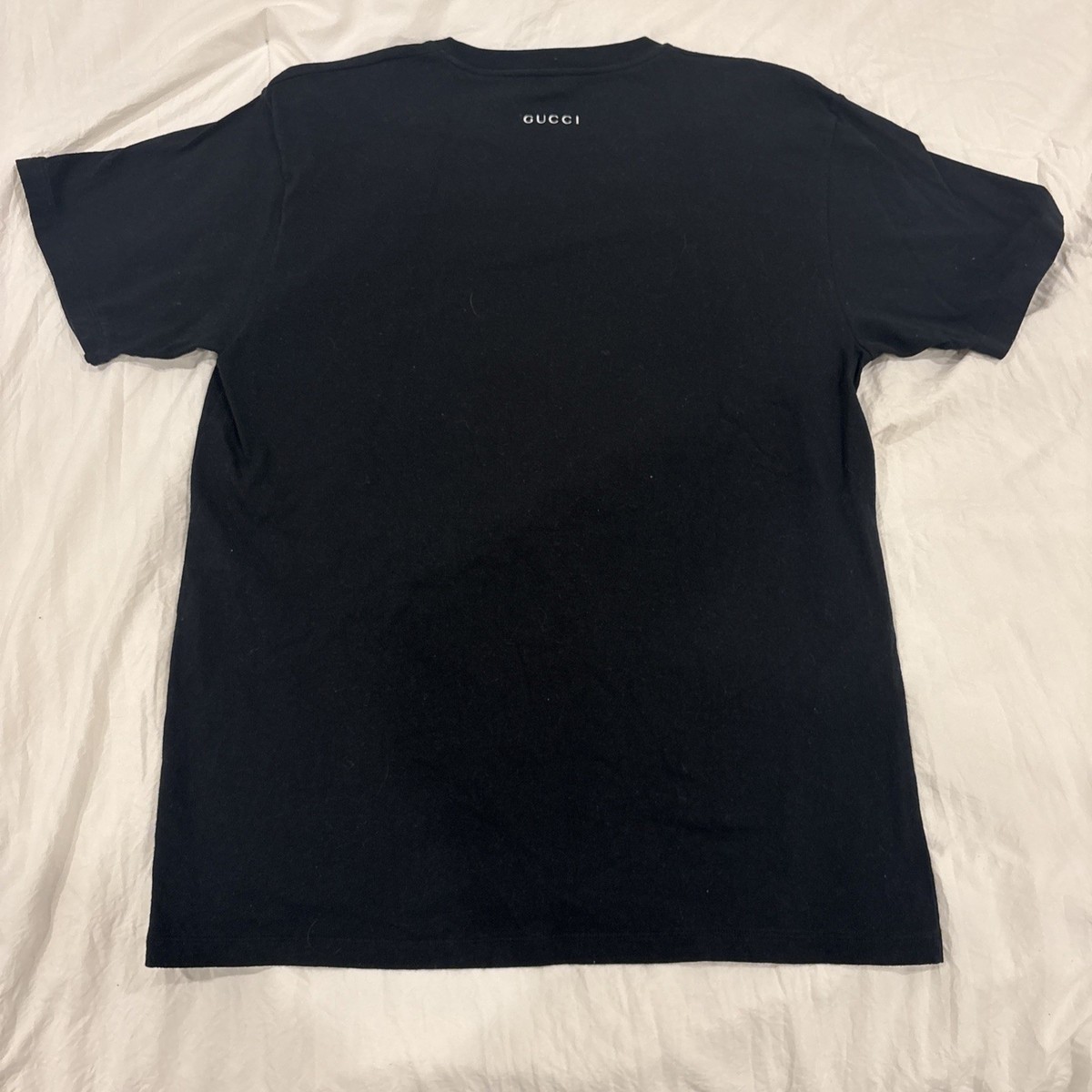 Gucci x Disney Donald Duck Flash Logo Short Sleeve Tee Shirt Black
