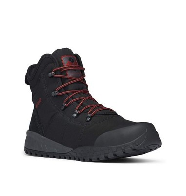 Columbia Fairbanks Omni-Heat Waterproof Mid Hiking Boots, Black Rusty, Size 13,