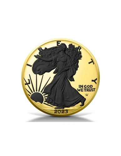 2023 GOLD BLACK PLATINUM American Eagle 1 Oz Silver Coin 1$ USA 2023