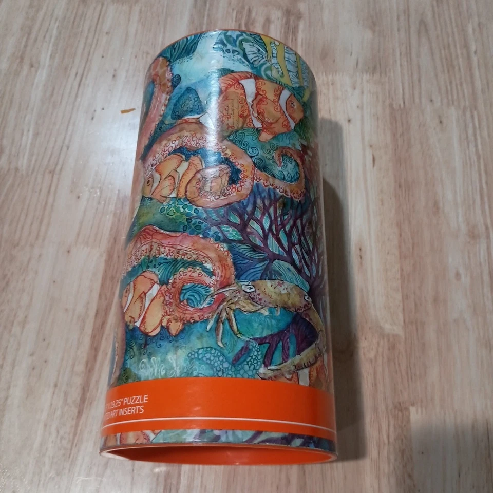 Werkshoppe Kristen Dahms 1000 Piece Octopus Sealife Fish Coral Starfish Puzzle - Image 2 of 3