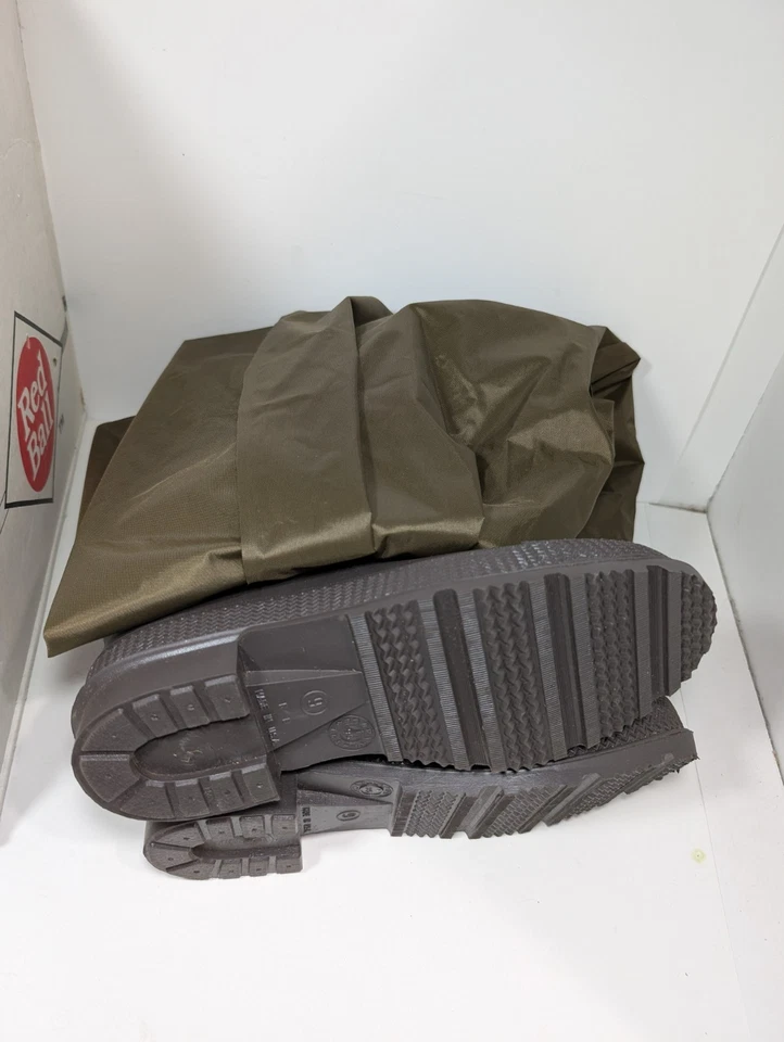 Red Ball Men’s Fishing Bib Wader Boots Sz 9 Brown Made In USA - Never Used - Image 4 of 4