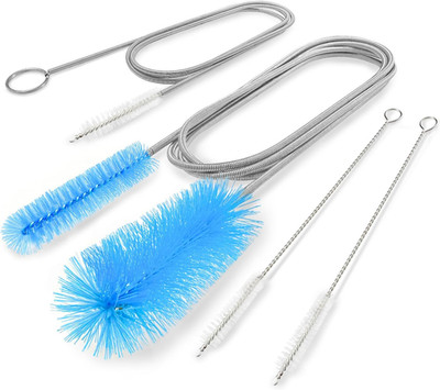 Flexible Drain Brush, 66 Inch Long Double Ended Hose Pipe and 58 Inch Tube Clean