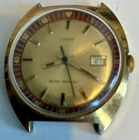 Timex Mens Red Numerical Ring Running Vintage Mechanical Watch Rare