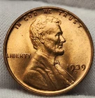 1939 D Lincoln Wheat Cent Penny 1c Denver One Cent US Copper BU LC-d39Md4