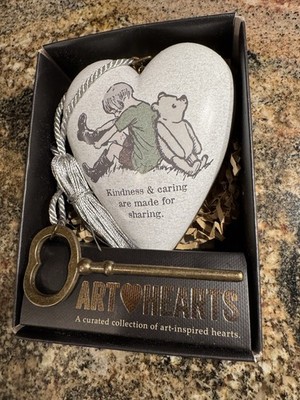 Demdaco ART HEART ''Kindness & Caring are made for Sharing'' Key Locket Sculpture