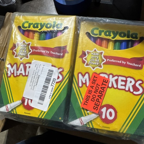 12 Packs Of 10 Classic Colors CRAYOLA MARKERS SEALD NEW - Picture 8 of 9