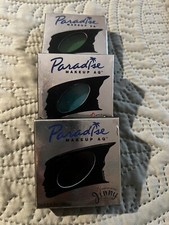 Paradise Makeup Face Paint Lot Of Black/Amazon Green/Teal