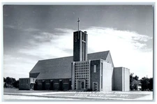 c1940's Savior Lutheran Church Spring Valley Minnesota MN RPPC Photo Postcard