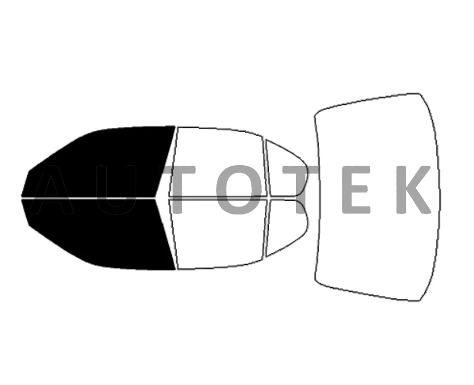 Película precortada ventanas delanteras de dos puertas cualquier pantalla de tinte para Infiniti G20 1999-2002 Foto 2 de 4