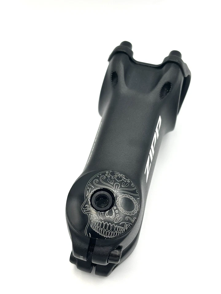 Día de los Muertos Calavera/Azúcar Sin Rosca Bicicleta Auriculares Vástago Tapa 1 1/8" Negro Foto 3 de 4