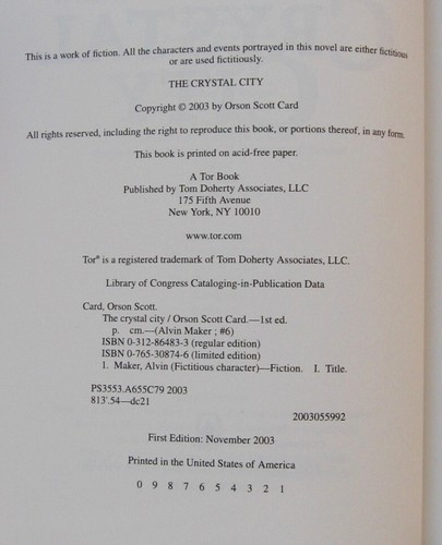 TALES OF ALVIN MAKER Series #2, 3, 4, 5, 6 by Orson Scott Card ~ HC/DJ - 1st/1st - Bild 8 von 18