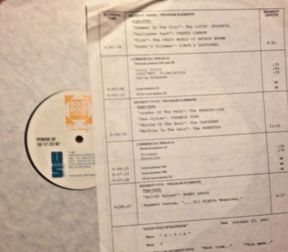 RADIO SHOW: SFX 10/23/8 BEATLES, PINK FLOYD, BYRDS, OLYMPICS, CASCADES, RONETTES - Image 2 of 2