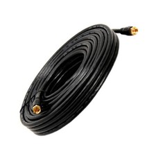 RG6 Coaxial Cable Gold Plated Digital Satellite AV TV VCR Video 50'ft BLACK NEW