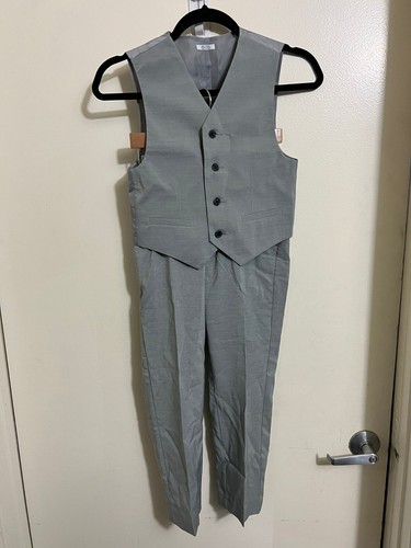 Calvin Klein Boys' 3-Piece Formal Suit Set Silver Metal NWT MSRP SIZE 8 Regular - Picture 3 of 8