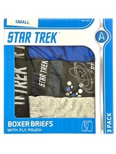Star Trek Men's 3-Pack Comfort Boxer Brief - Size Small