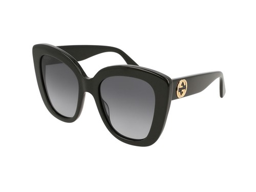Occhiali da Sole GUCCI GG0327S donna nero grigio sfumato 001 | eBay