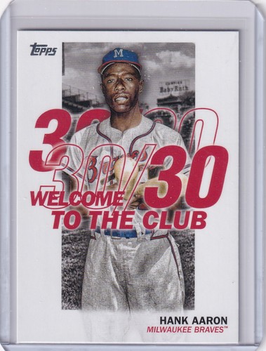 Hank Aaron 2023 Topps Series 1 30 30 Club Braves $1.50 SHIPPING | eBay